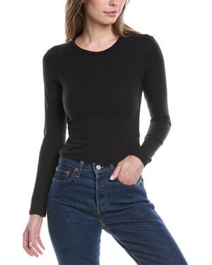 James Perse Cropped Sport T-Shirt - Black