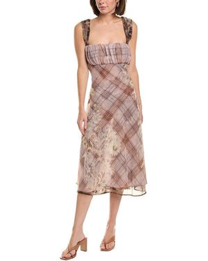 Free People Morning Dew Midi Dress - Pink