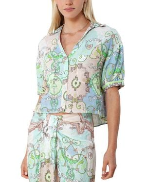 Hale Bob Linen Top - Green
