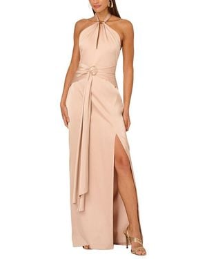 ADRIANNA EVE Solid Maxi Dress - Natural