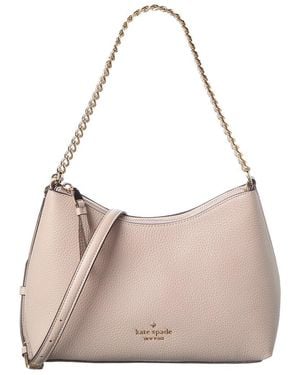 Kate Spade Zippy Pebbled Leather Convertible Crossbody - Natural