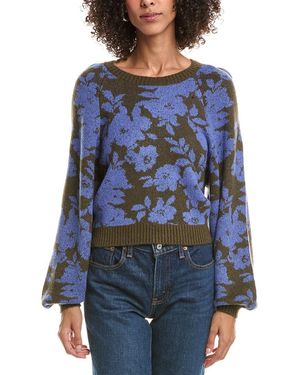 Saltwater Luxe Balloon Sleeve Sweater - Blue