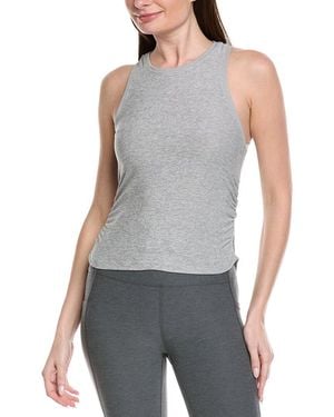 Beyond Yoga Featherweight Your Fit Shirred Tank - Gray