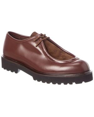Max Mara Leather & Suede Loafer - Brown