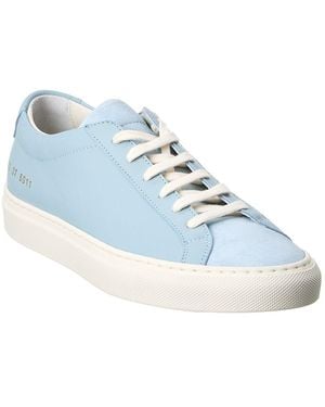 Common Projects Original Achilles Leather & Suede Trainer - Blue