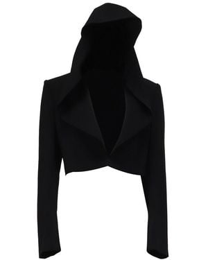 Alaïa Alaïa Hooded Bolero Jacket, Size It (Authentic Pre-Loved) - Black