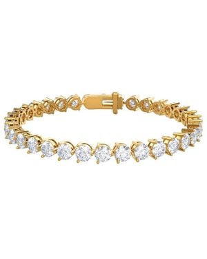 Lab Grown Diamonds 14K 10.00 Ct. Tw. Lab-Grown Diamond Tennis Bracelet - Metallic