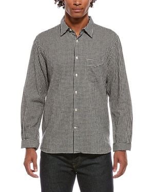 Officine Generale Officine Generale Benoit Linen-Blend Shirt - Grey
