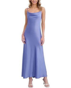 Ted Baker Midi Silk Slip Dress - Purple