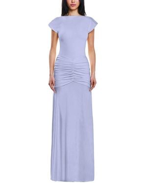 OW Collection Gaia Maxi Dress - Blue