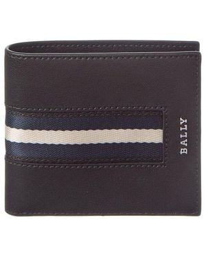 Bally Hasai Leather Bifold Wallet - Grey