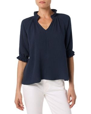 Joe's Jeans Gauze Blouse - Blue