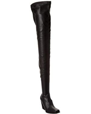 Stella McCartney Bow Stretch Over-The-Knee Boot - Black