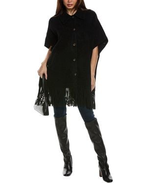 NVLT Fringe Cape - Black