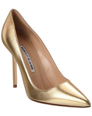 Manolo Blahnik Bb 105 Leather Pump - White