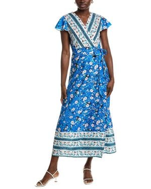 IPPONELLI Wrap Dress - Blue