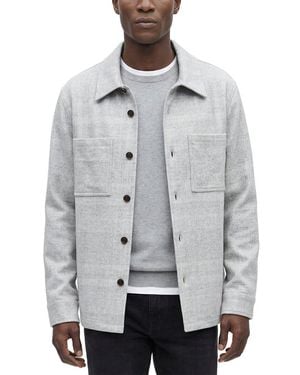 Theory Knit Wool-Blend Overshirt - Grey