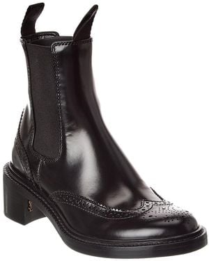 Saint Laurent Vincent Leather Chelsea Boot - Black