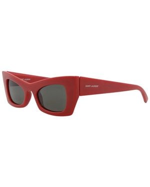 Saint Laurent 49Mm Sunglasses - Red