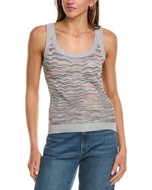 Missoni Knit Wool-Blend Top - Blue