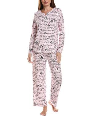 Hue 2Pc Timeless Jersey Pyjama Set - Red