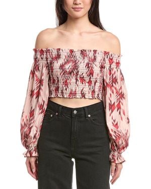 L'Agence Graciela Smock Top - Red