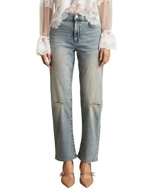Reiss Mahni Barrel Leg Jean - Blue