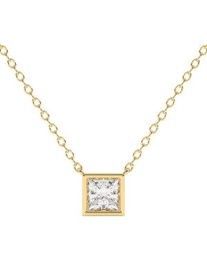 Lab Grown Diamonds 14K 1.00 Ct. Tw. Lab-Grown Diamond Necklace - Metallic