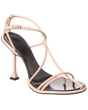 Lanvin Straplight 110 Leather Sandal - Metallic
