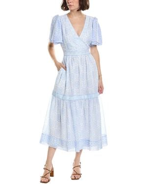 Gretchen Scott La Marais Sultan Midi Dress - Blue