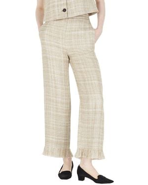 Adam Lippes Sutton Linen & Silk-Blend Pant - Natural