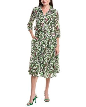 Samantha Sung Audrey Shirtdress - Green