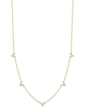 Glaze Jewelry 14K Plated Cz Necklace - White