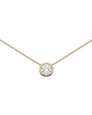 Prince Diamond & Jewelry 14K 2.50 Ct. Tw. Lab-Grown Diamond Stackable Pendant - Metallic