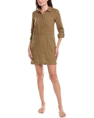 Michael Stars Pilar Linen Shirtdress - Natural