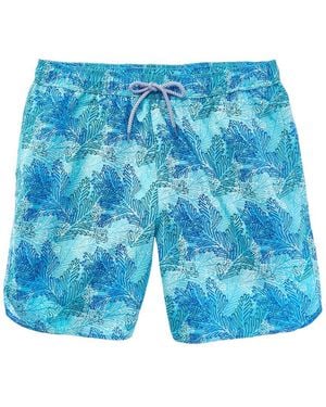 Tailorbyrd Printed Swim Short - Blue