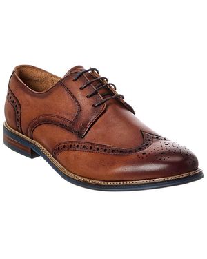 Dune Stanford Brogue Leather Oxford - Brown