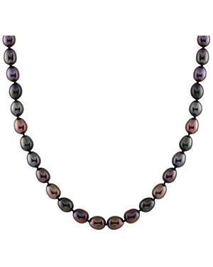 Splendid Silver 6-7mm Pearl Necklace - Metallic