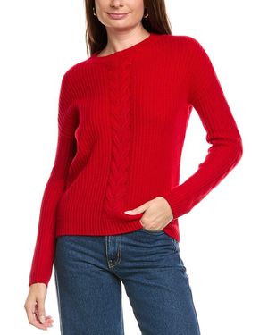 Kier + J Kier + J Cable Wool & Cashmere-Blend Jumper - Red