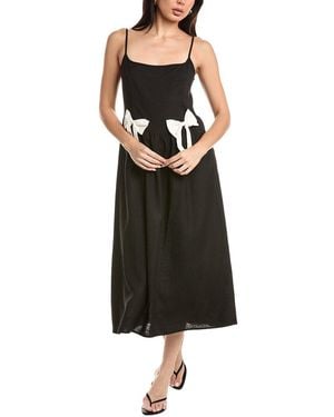 Femme Society Sleeveless Midi Dress - Black