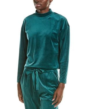1.STATE Drop-Shoulder High Neck Top - Green