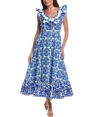 LAYERED WITH LOVE Sleeveless Maxi Dress - Blue