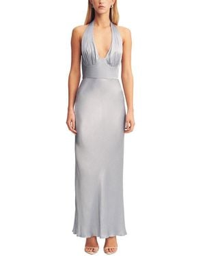 knee length dresses for ladies Shona Joy Nora Plunged Double Strap Maxi Dress