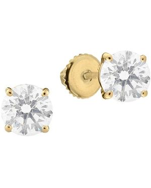 Pajure Fine Jewelry 18K 2.00 Ct. Tw. Lab-Grown Diamond Studs - Metallic