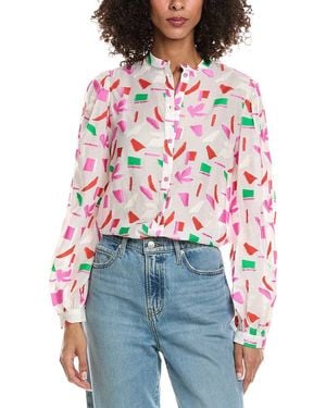 Pom Long Sleeve Shirt - Red