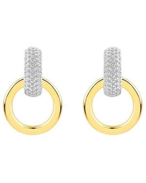 Gabi Rielle 14K Over Cz Stackable Earring - Metallic