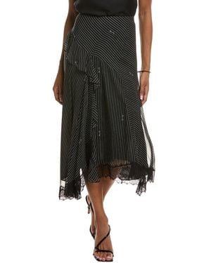 Diane von Furstenberg Sylvie Silk Skirt - Black