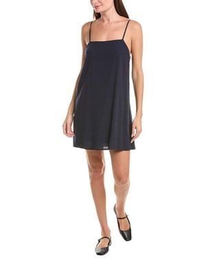Chaser Brand Soft Biarritz Linen-Blend Mini Dress - Blue