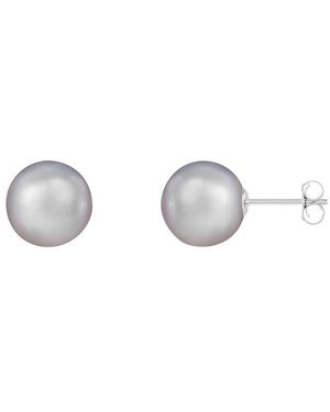 Splendid 14K 9Mm Pearl Earrings - Metallic