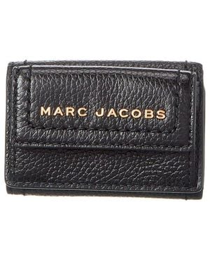 Marc Jacobs Groove Slg Mini Leather Trifold Wallet - Black